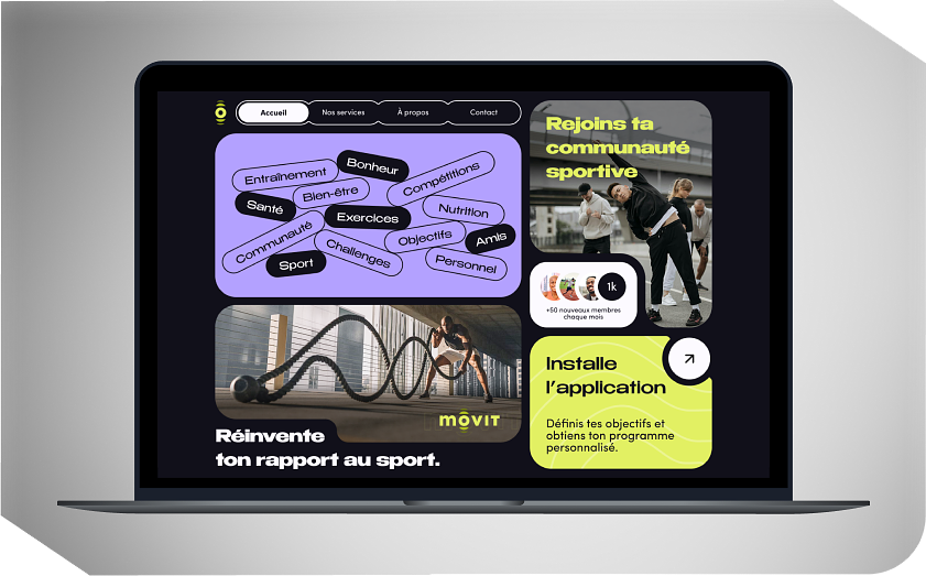 Web design - MOVIT