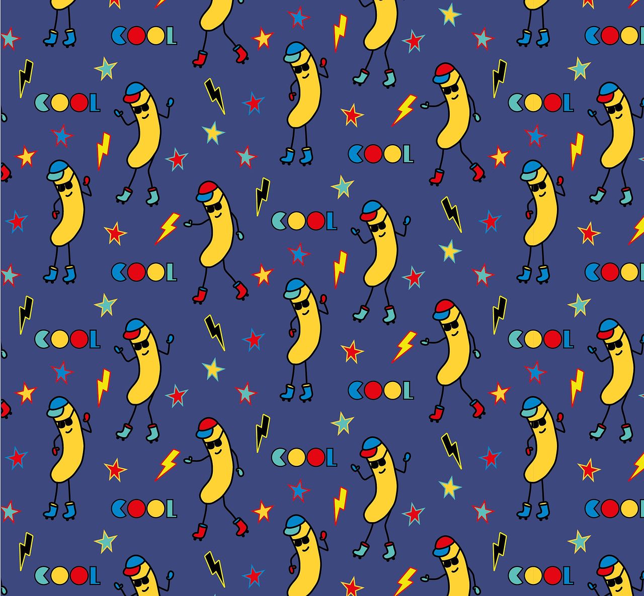 Motif Banana Cool