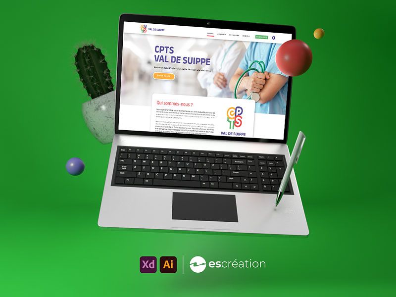 Maquette site web CPTS Val de la Suippe