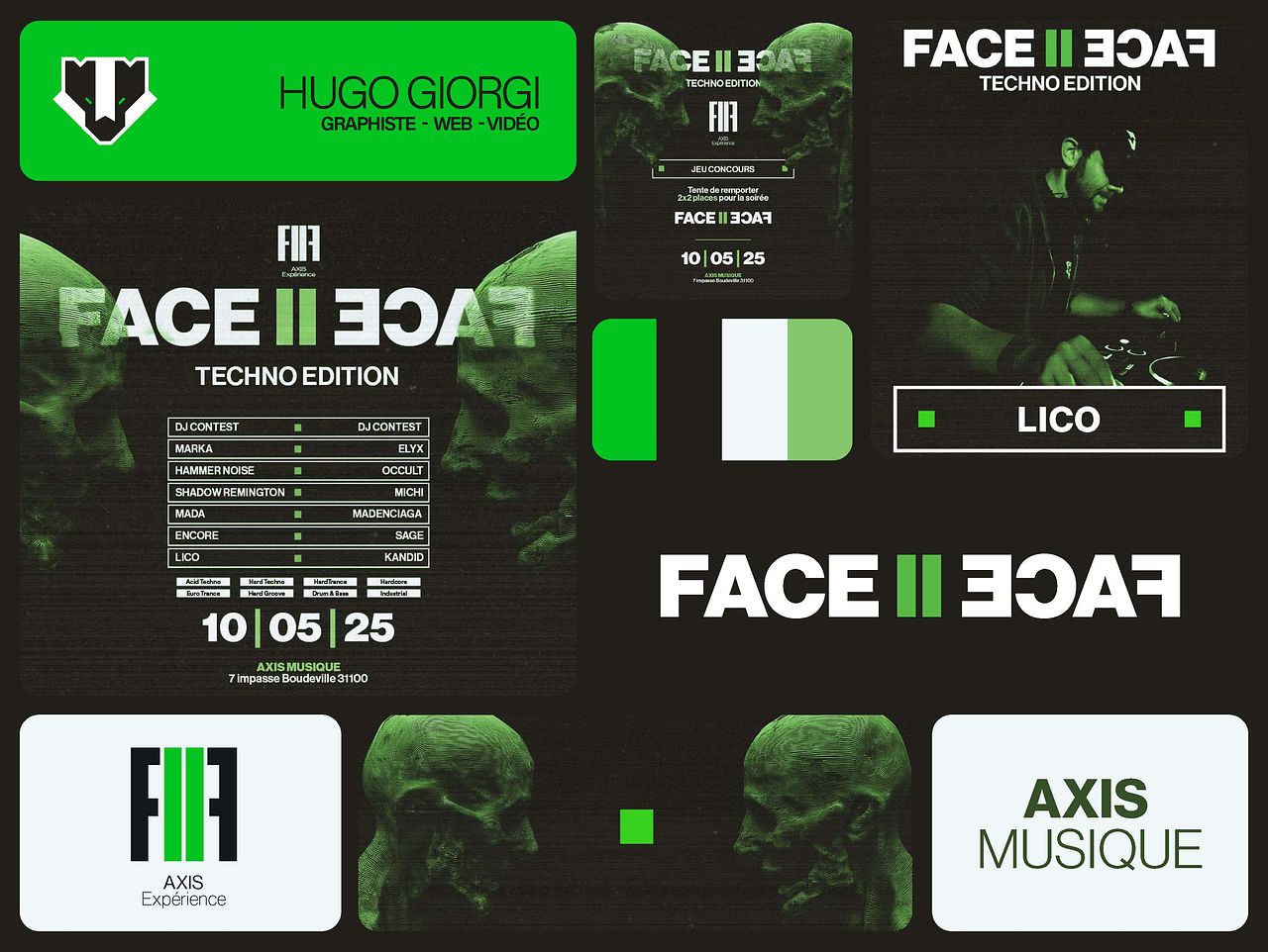 Face to Face : Axis expérience