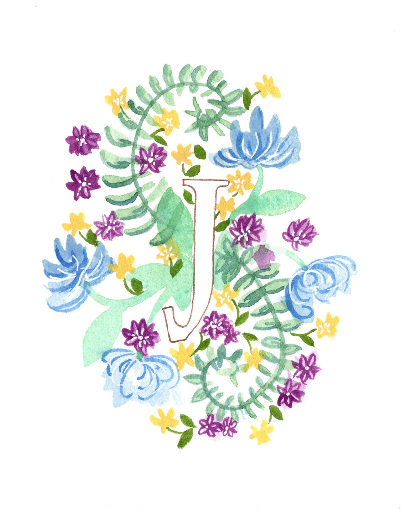 Monogramme lettre J