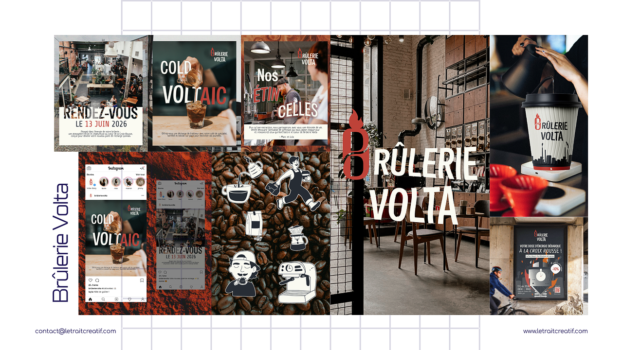 Brûlerie Volta — Identité de marque & Branding