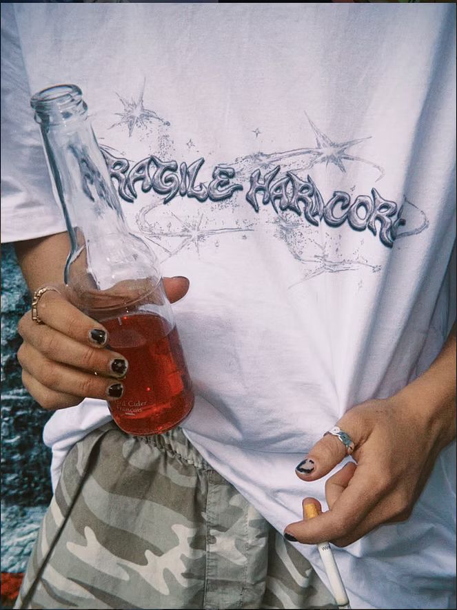 Tshirt Merch "Fragile Hardcore" pour Liv Del Estal