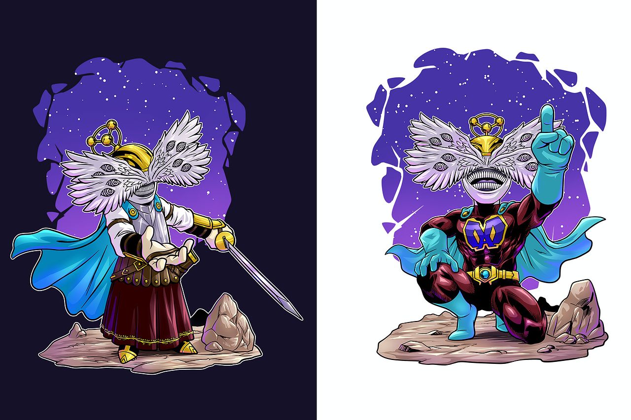 Concept character design illustration digitale