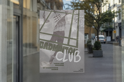 Affiche Club Badminton