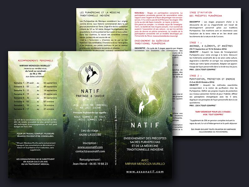 Dépliant 3 volets - Natif