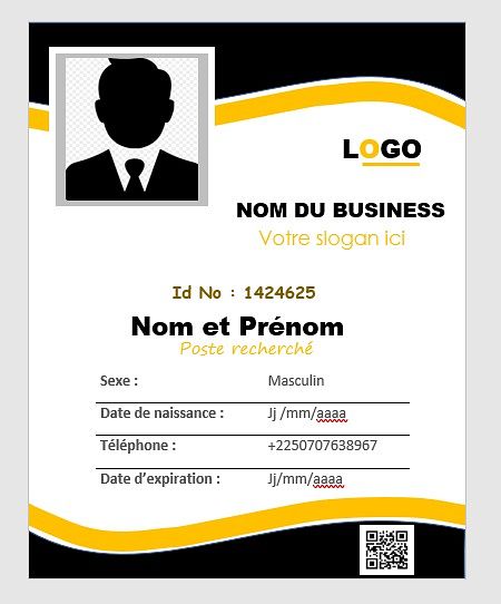 Carte de membre