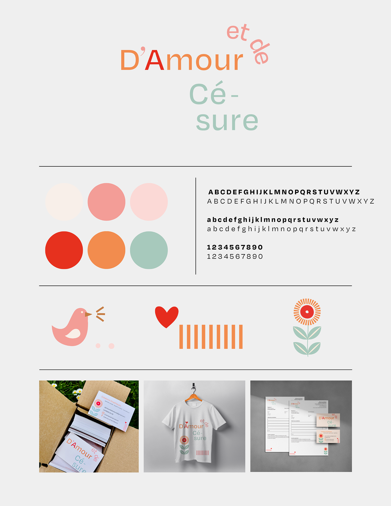 Identité Visuelle D'Amour et de Césure