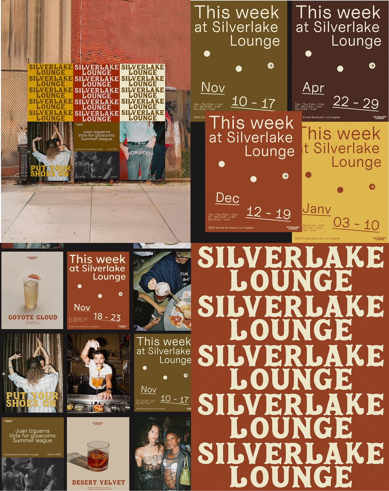 Identité visuelle - Bar Silverlake Lounge