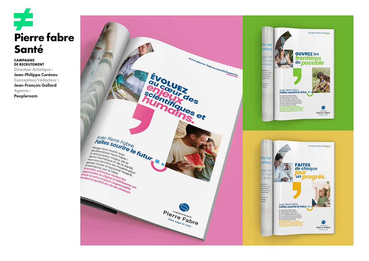 Campagne marque employeur Pierre Fabre Santé