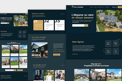 Branding & Design Web - Aura Immobilier