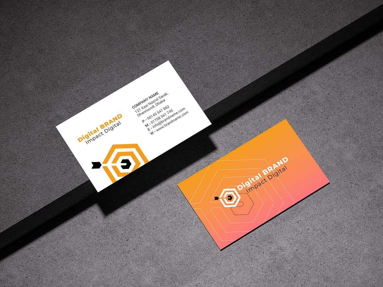 Conception de carte visite