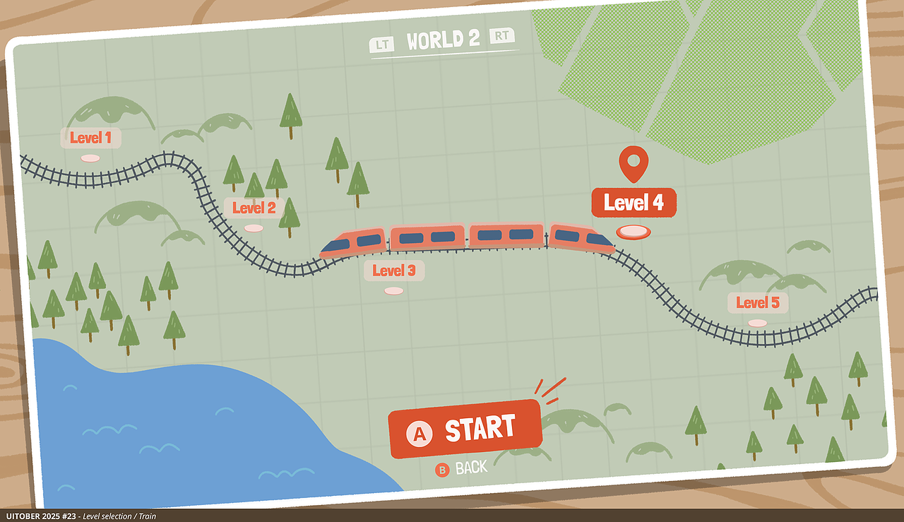 UI - Train level selection