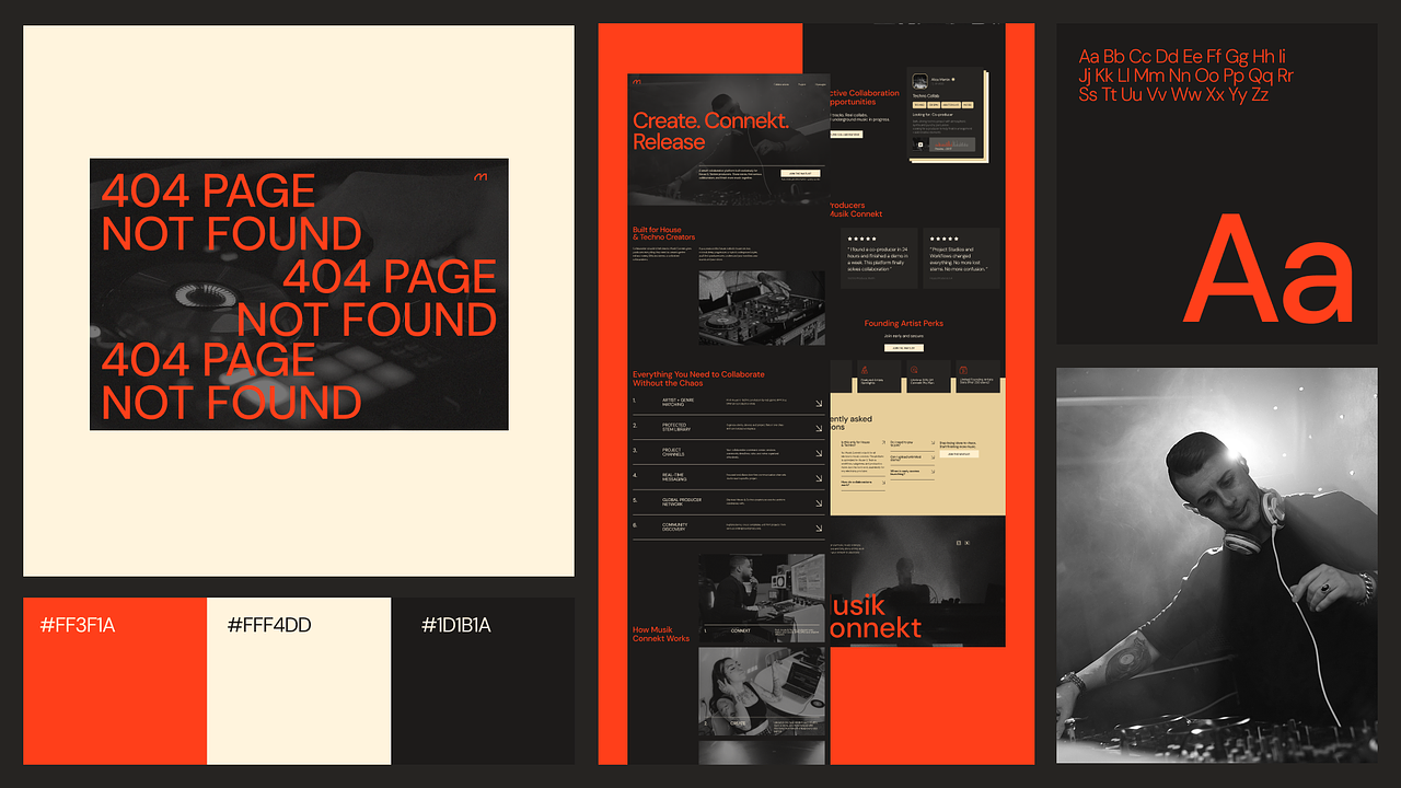 Musik Connekt - UI & branding