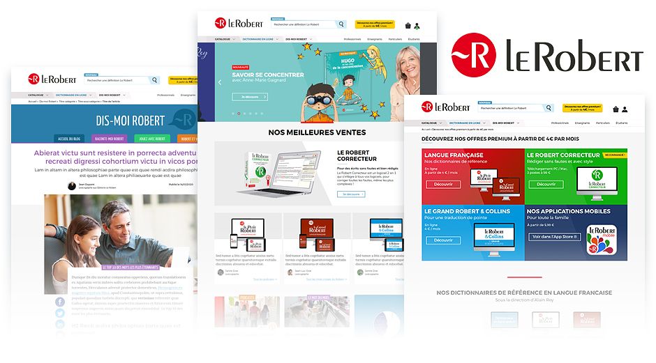 Refonte du site Le Robert