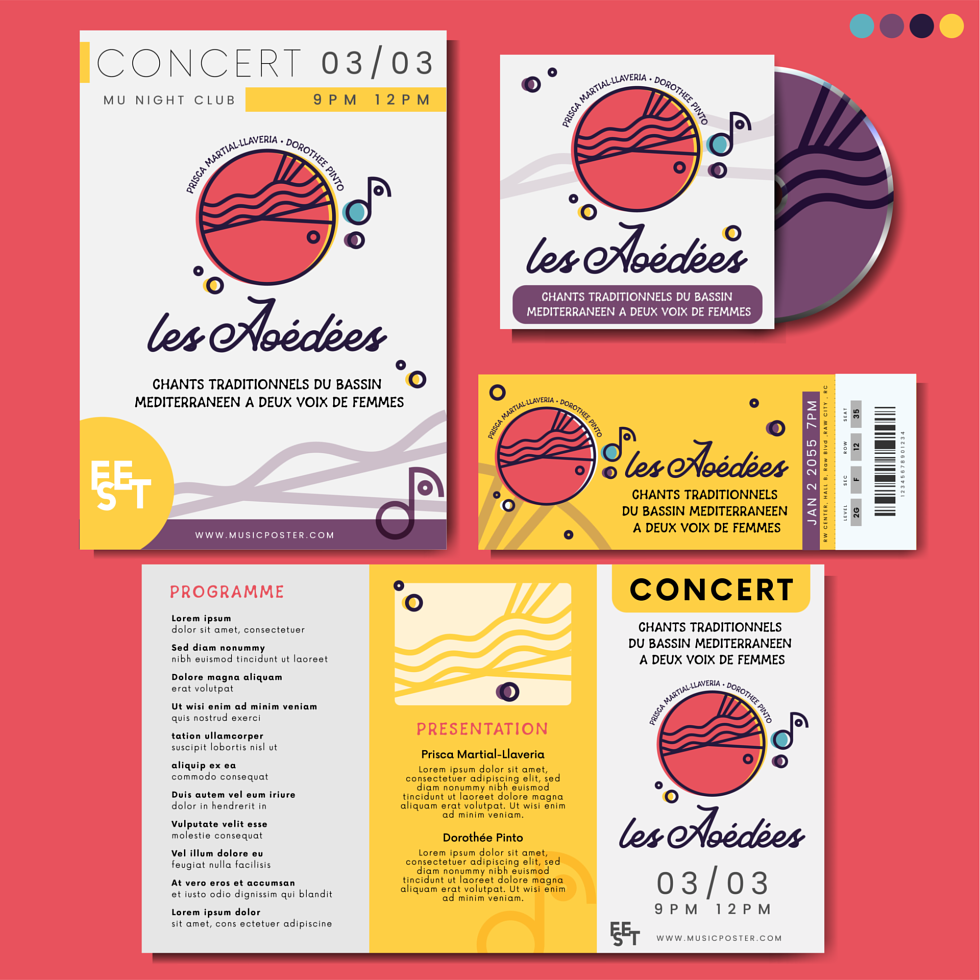 Identité Visuelle Les Aoédées