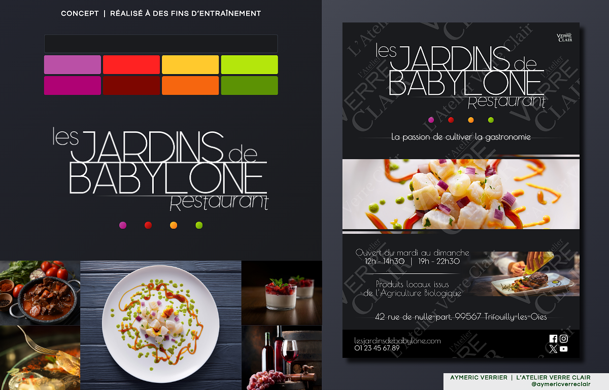 Babylone (Gastronomie) - Identité graphique
