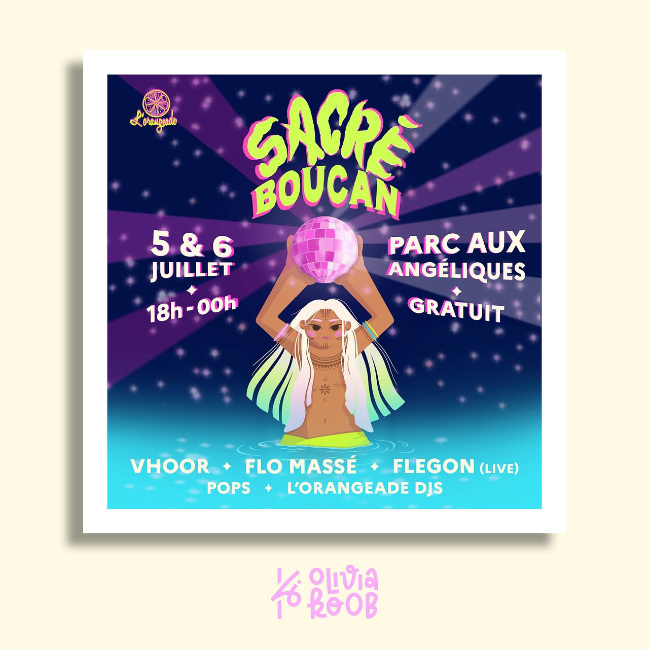 Affiche Sacré Boucan - L'Orangeade