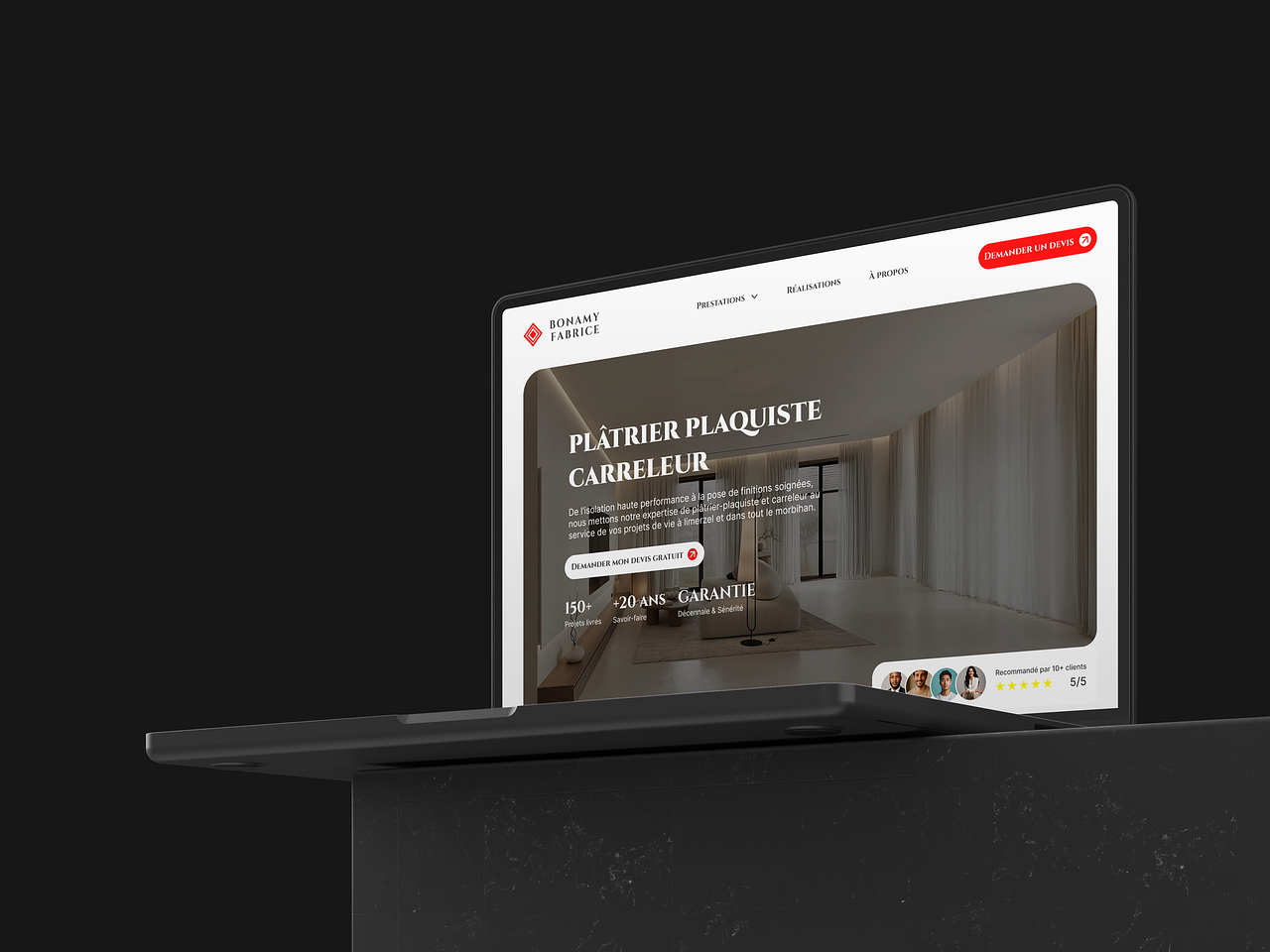 Site-web Plaquiste