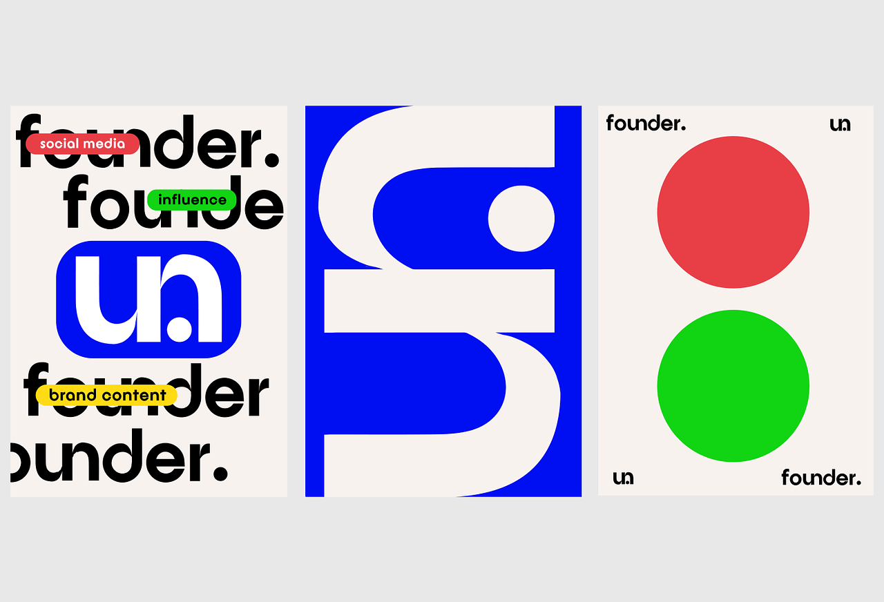 Founder.  Personal branding  Identité visuelle