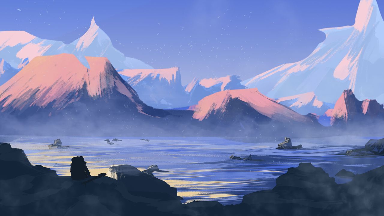 Speed drawing : montagne