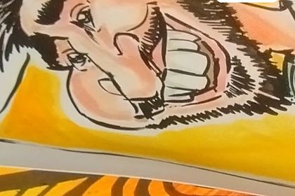 Caricature de Lionel Messi