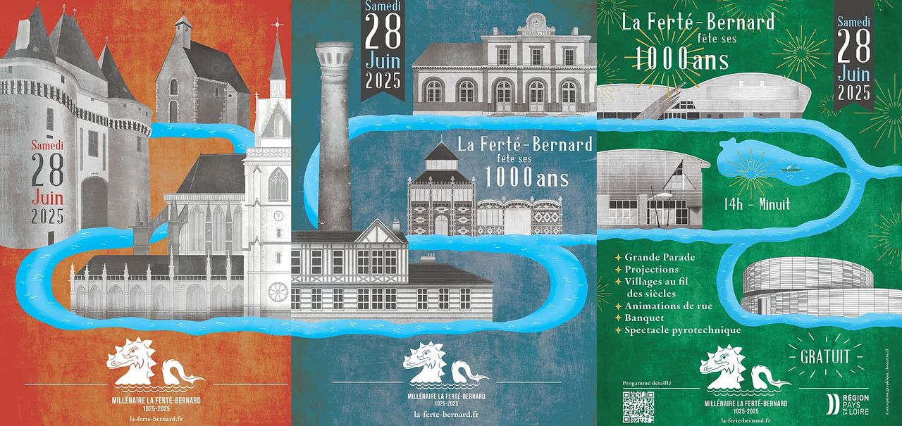 Affiches Millénaire La Ferté-Bernard