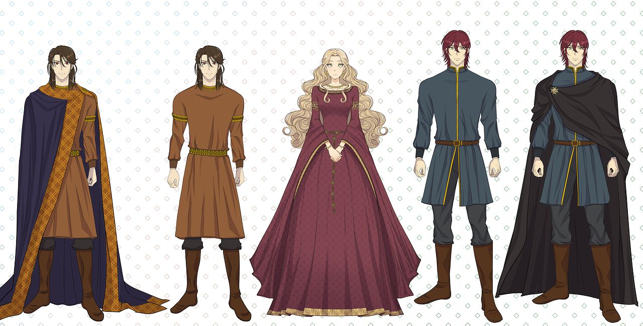 Chara design - projet médiéval