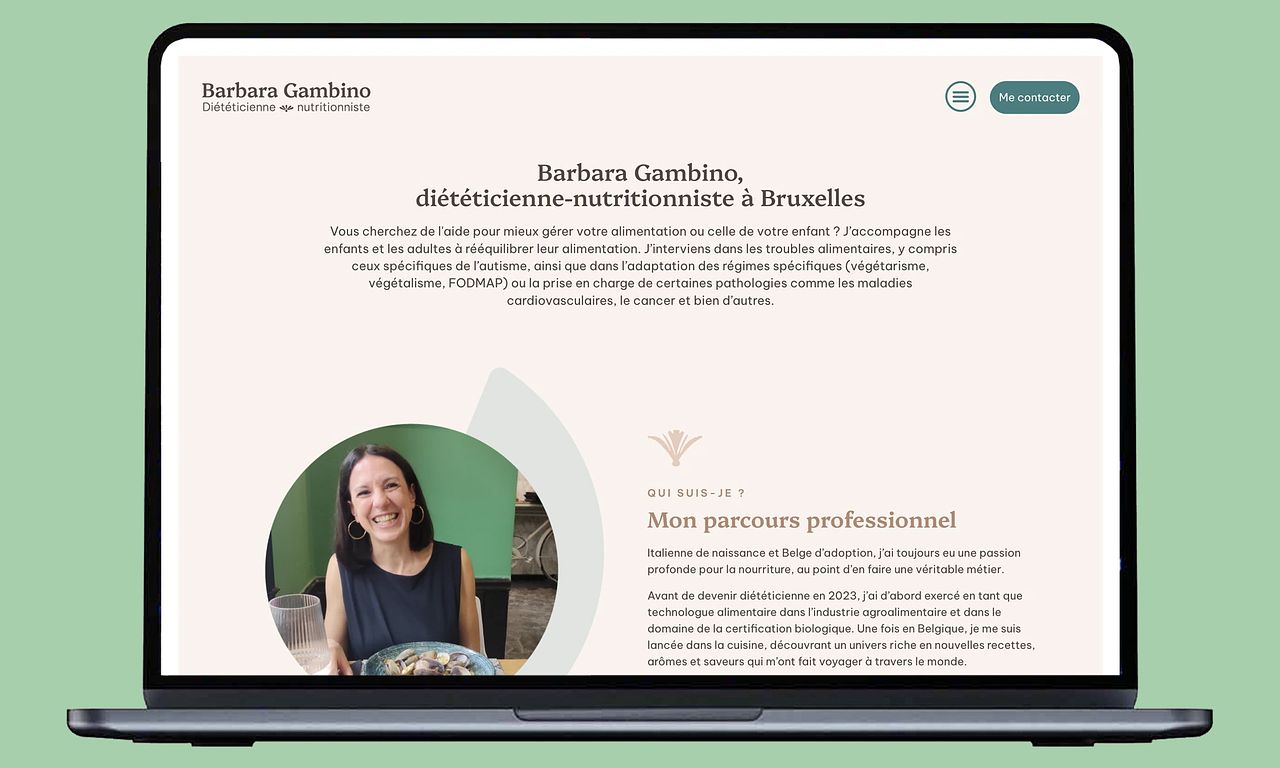 Site Internet pour une diététicienne