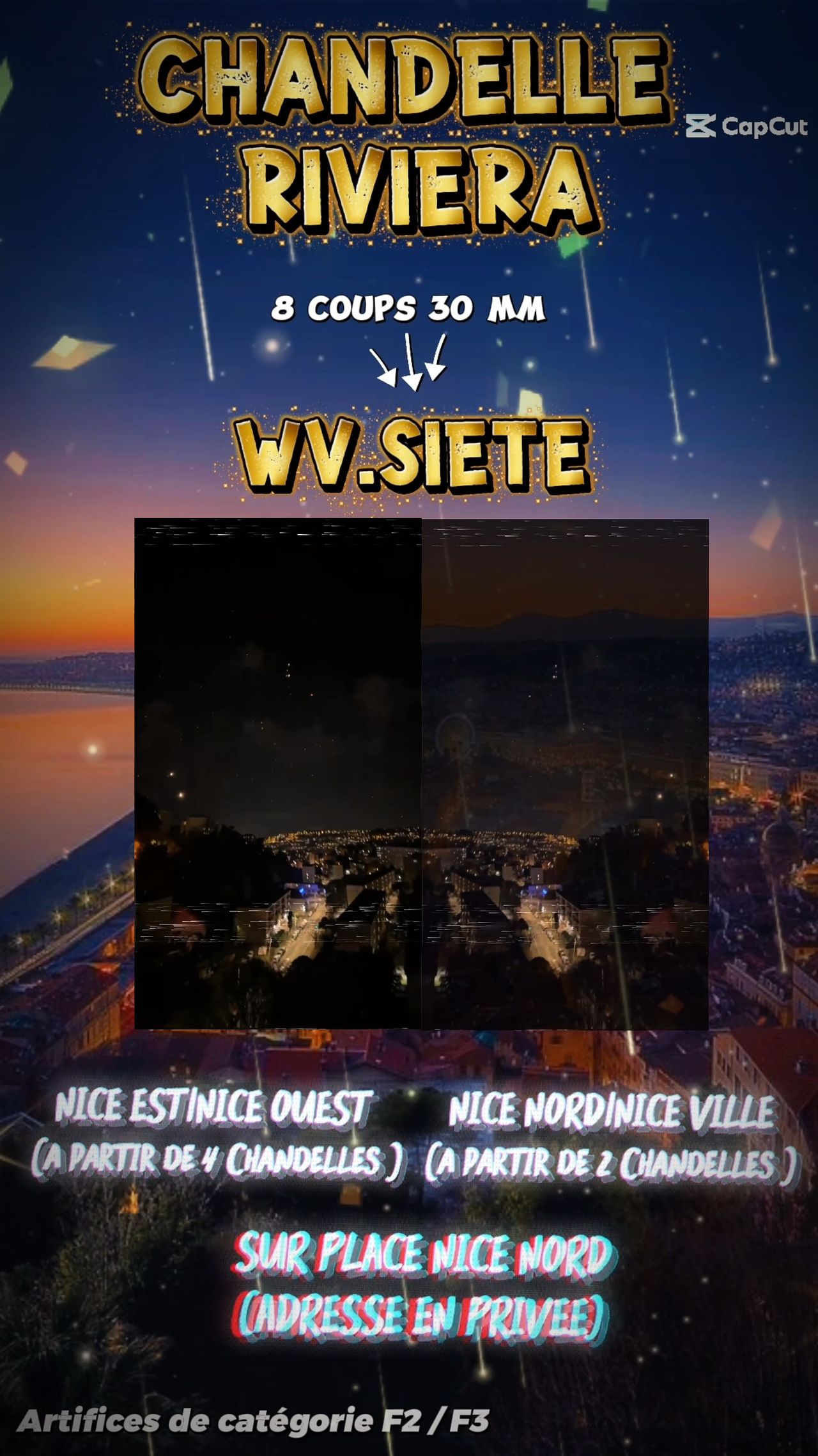 Flyer Animé Chandelle Riviera