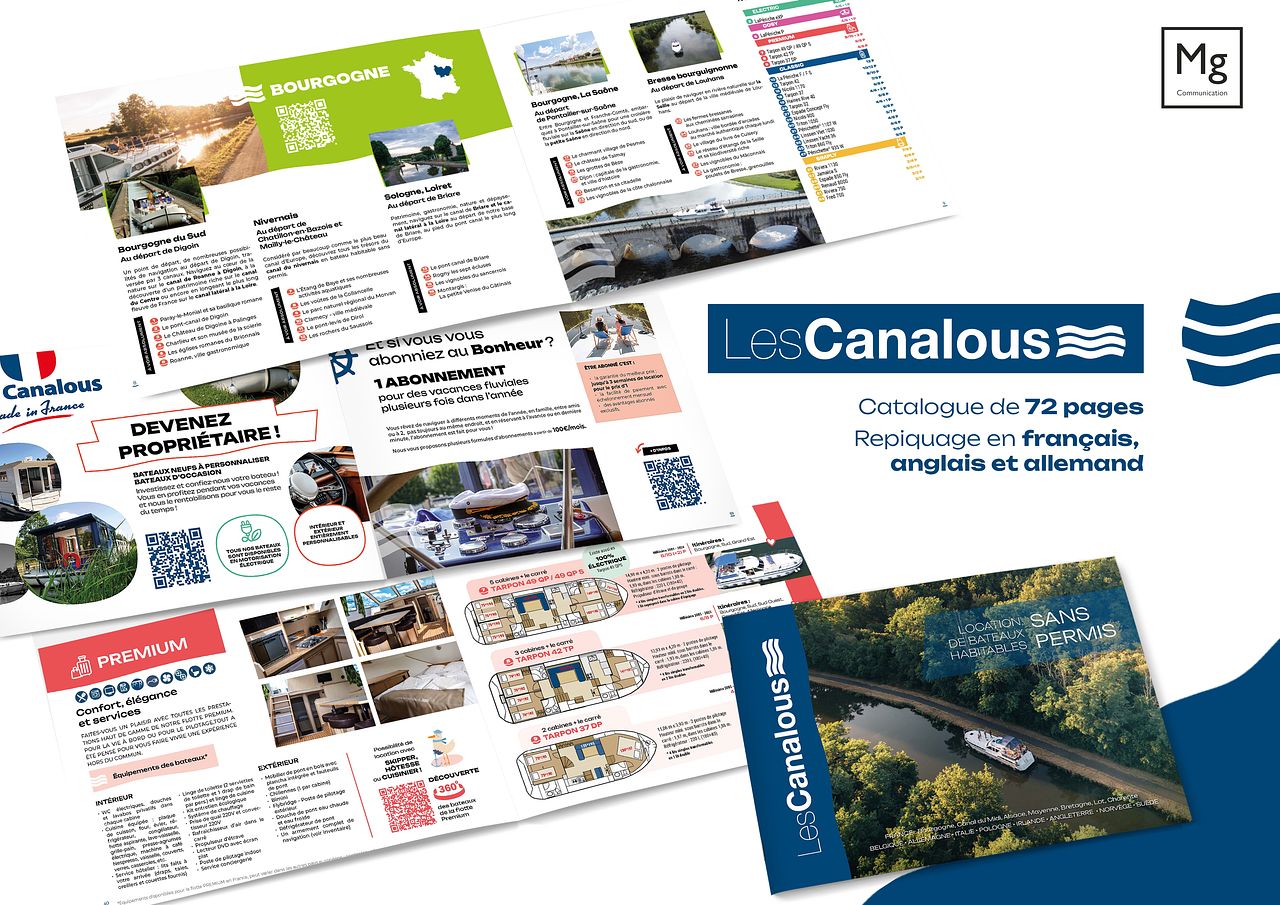 Catalogue 72 pages en 3 langues