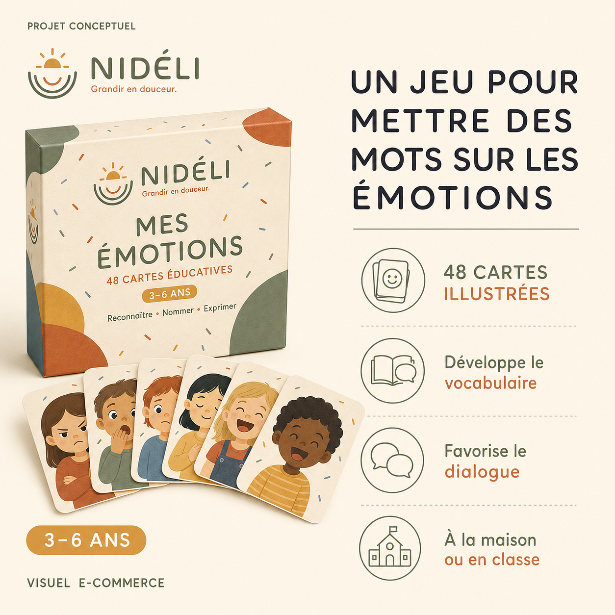 Projet conceptuel pour une marque fictive