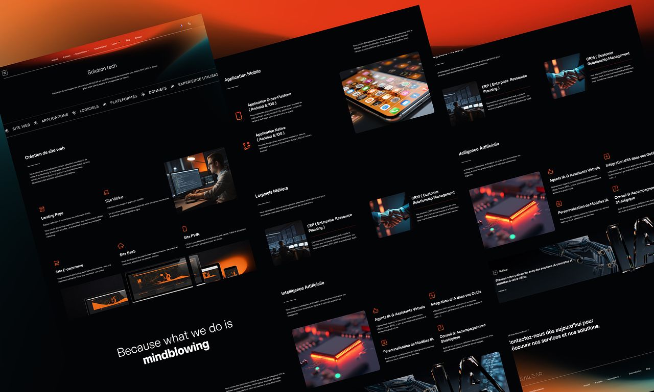 NUKLEAR - Refonte UX/UI Design