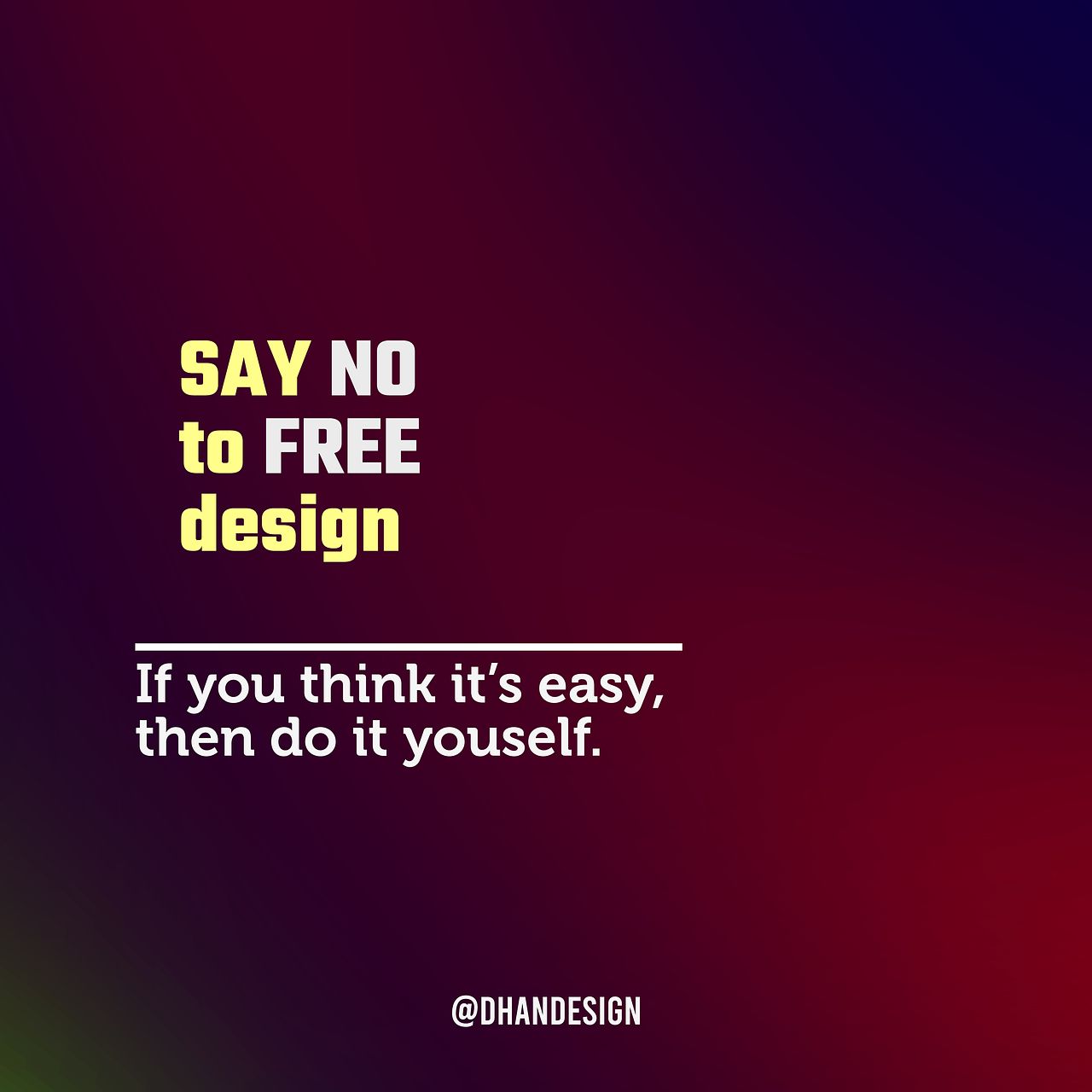 Say no