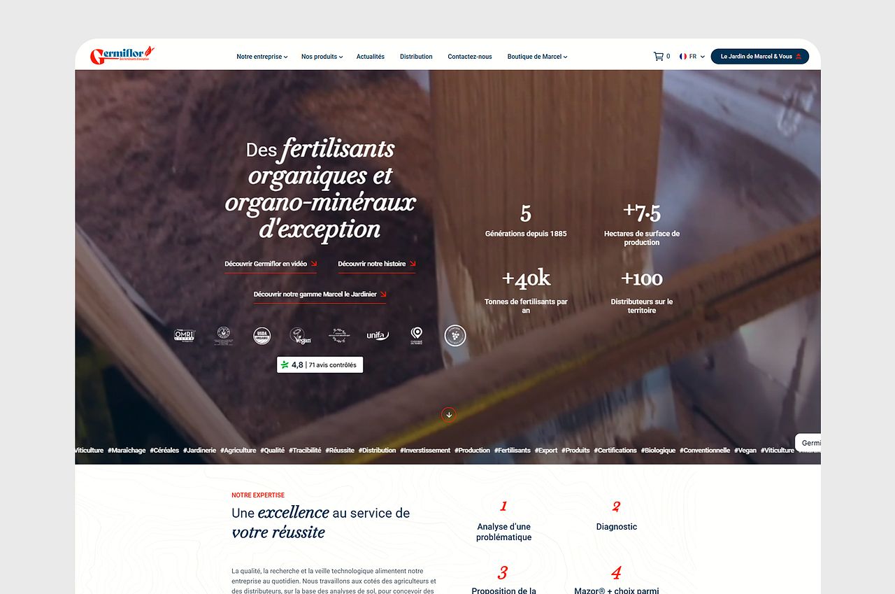 Germiflor | Conception UX/UI