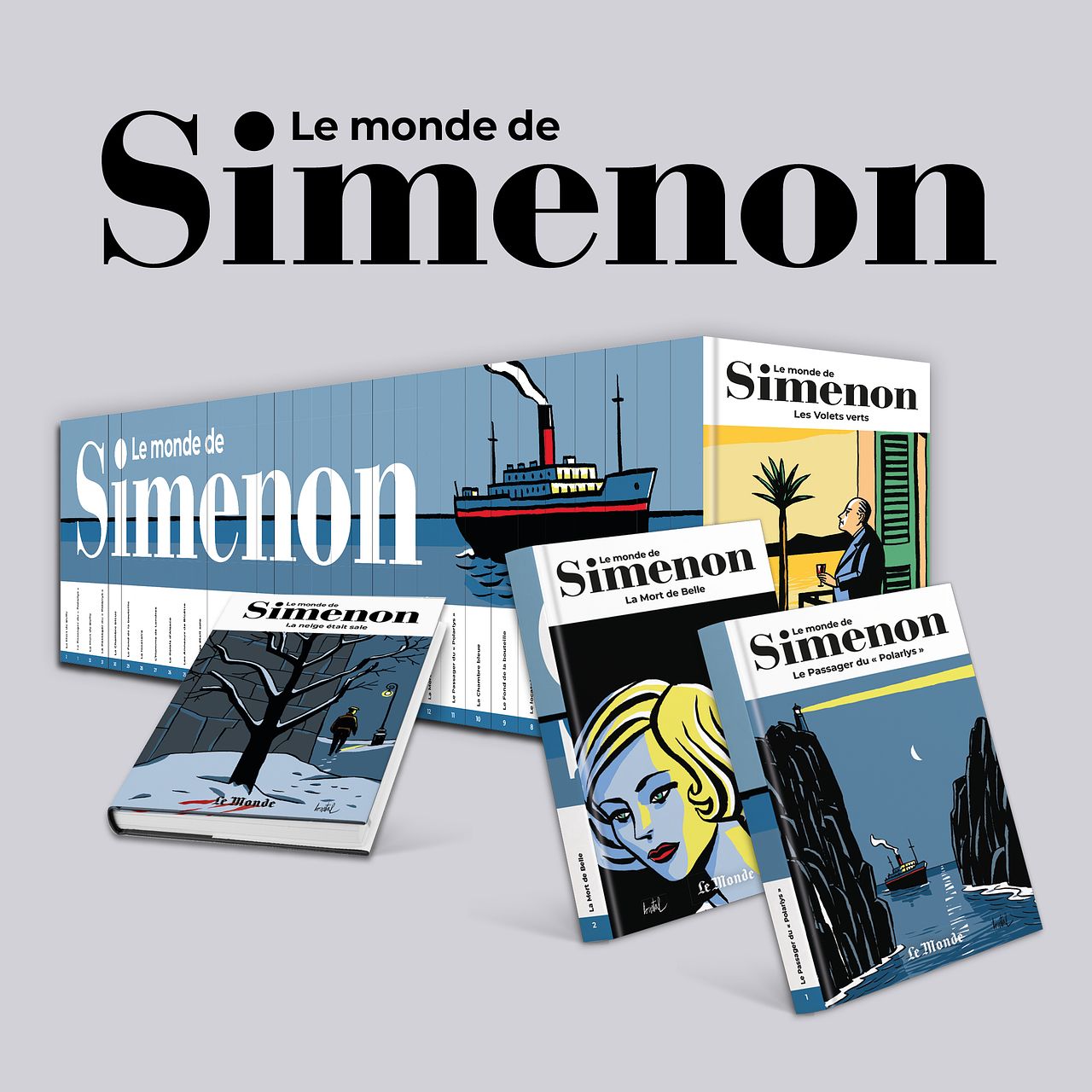 Collection de livres "Le monde de Simenon".