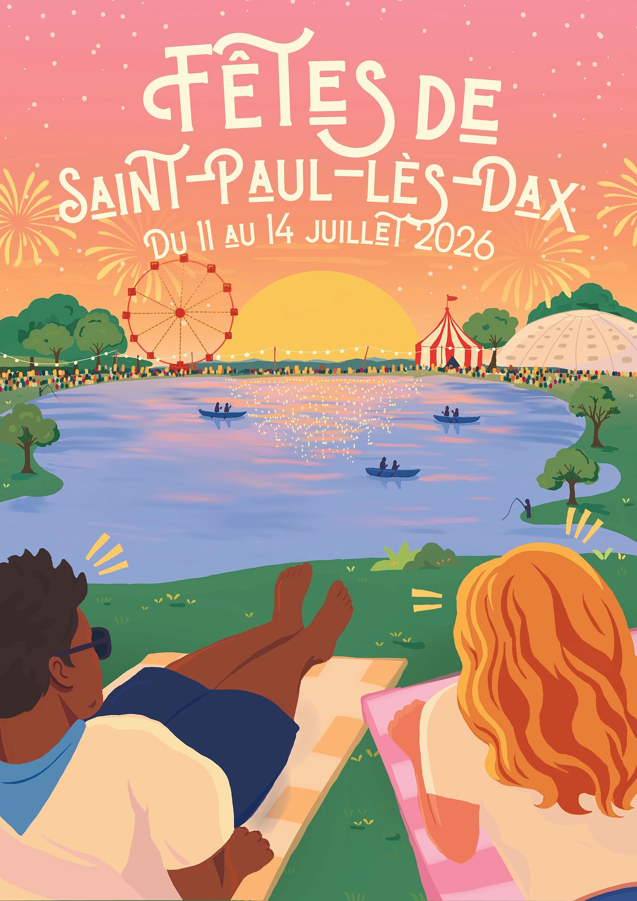 Affiche des fêtes de Saint-Paul-lès Dax