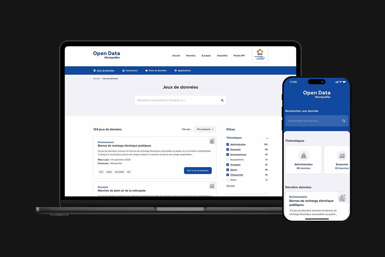 Open Data Montpellier - UI/UX design
