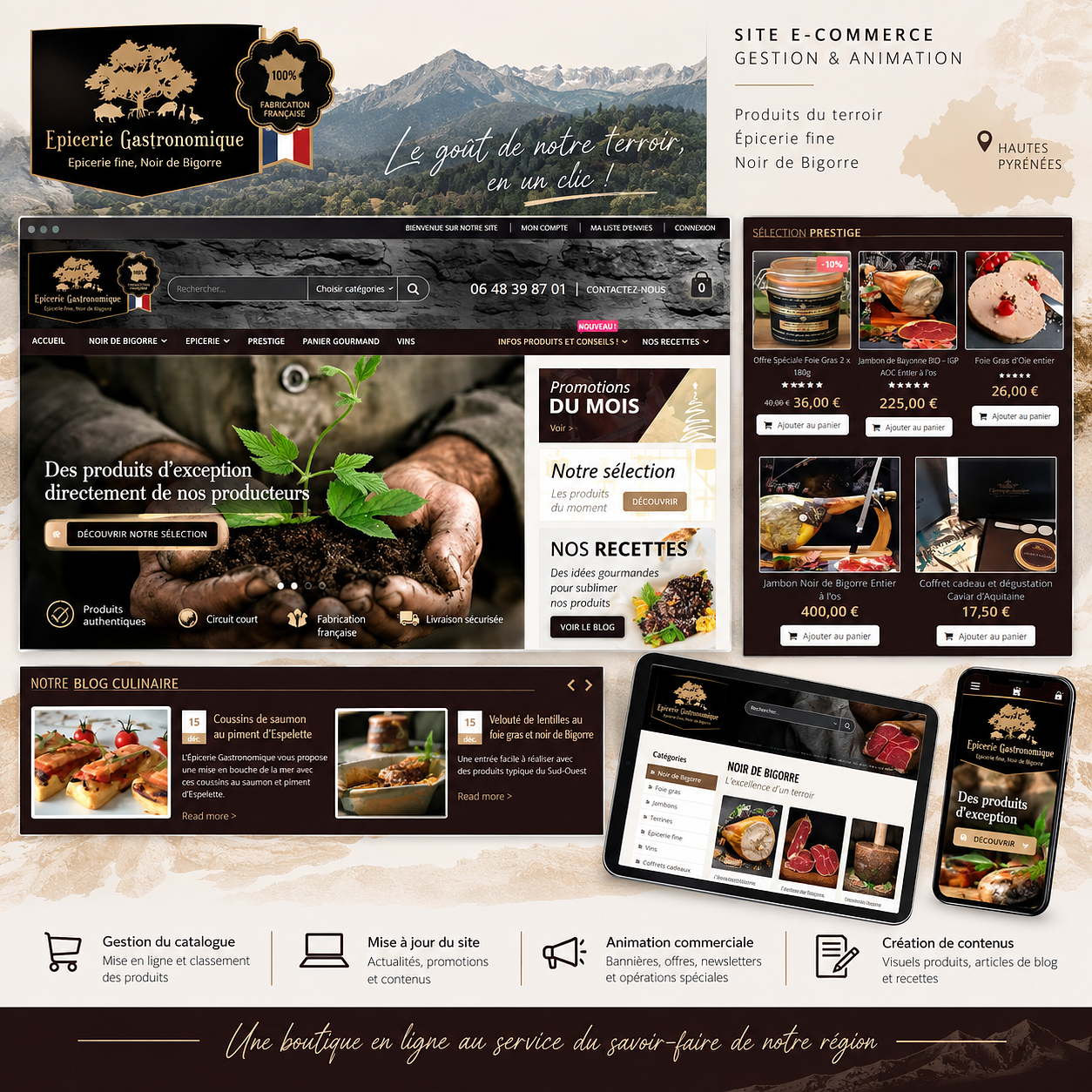 Site e-commerce & communication digitale