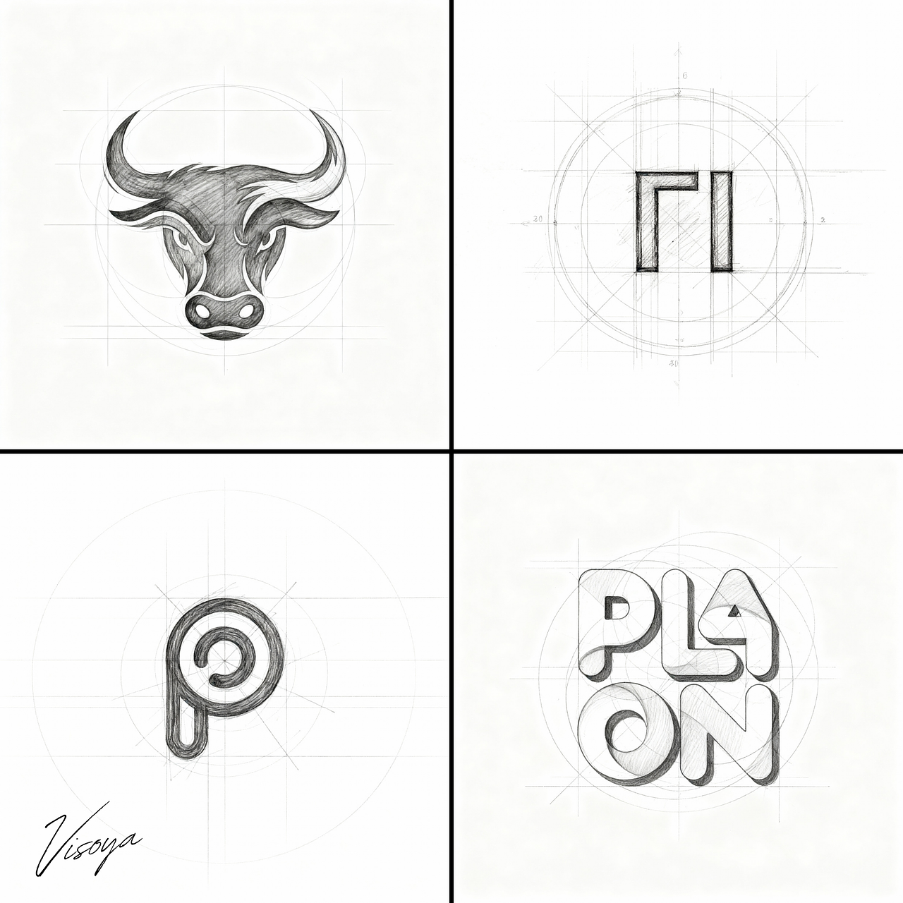 Croquis & Conception de Logos — Processus Créatif