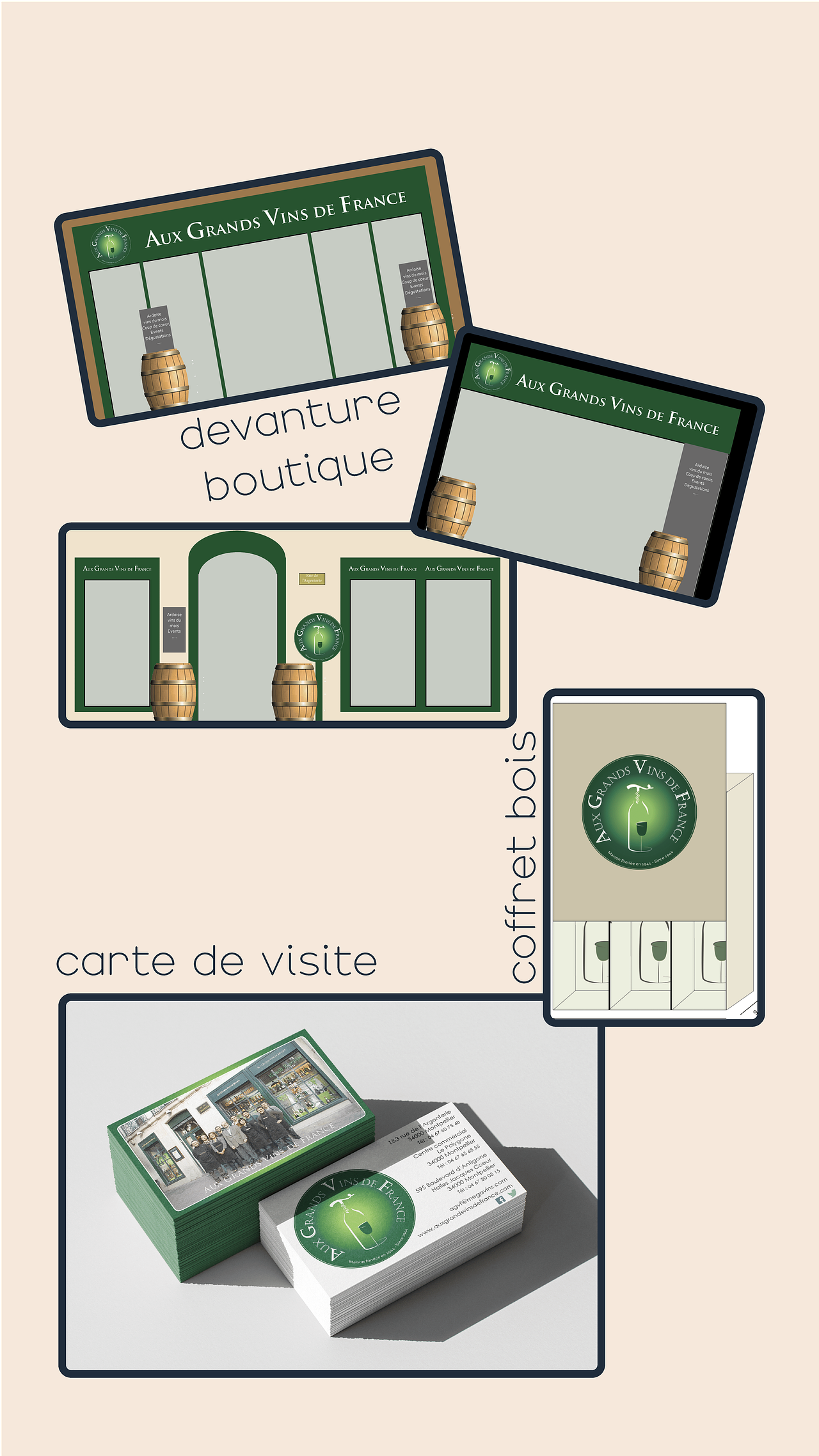 PROJET - Création graphique - Devanture Papeterie