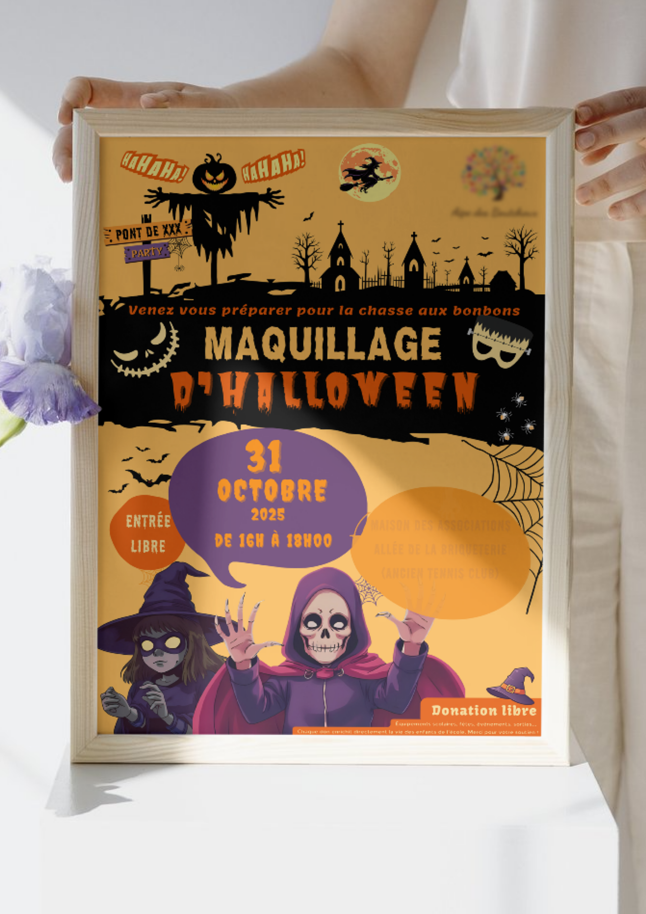 Flyer maquillage halloween 2025