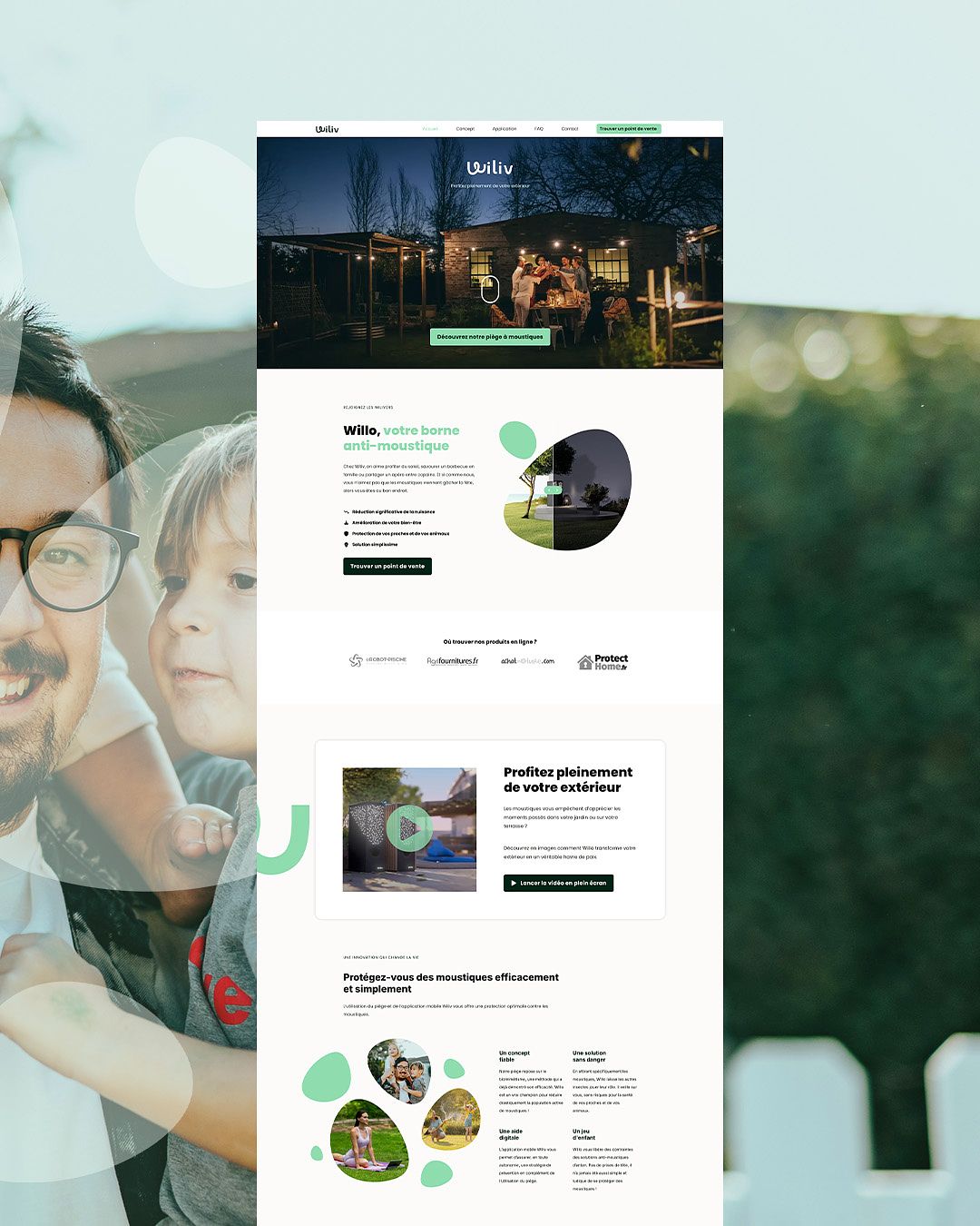 Une page d’accueil orientée confiance
