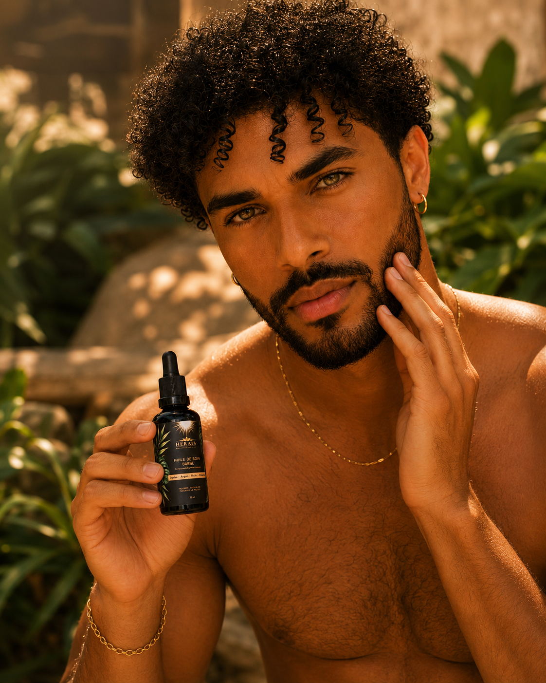 Packaging / étiquettes huile barbe
