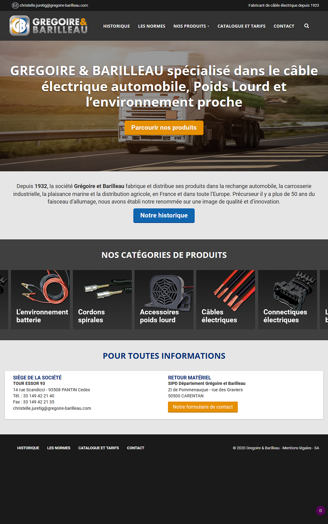 Création du site Gregoire et Barilleau