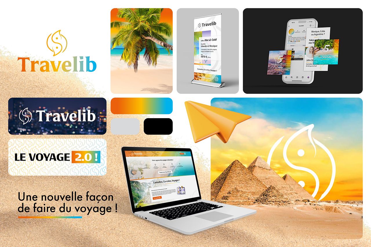 Identité visuelle // Travelib🌴