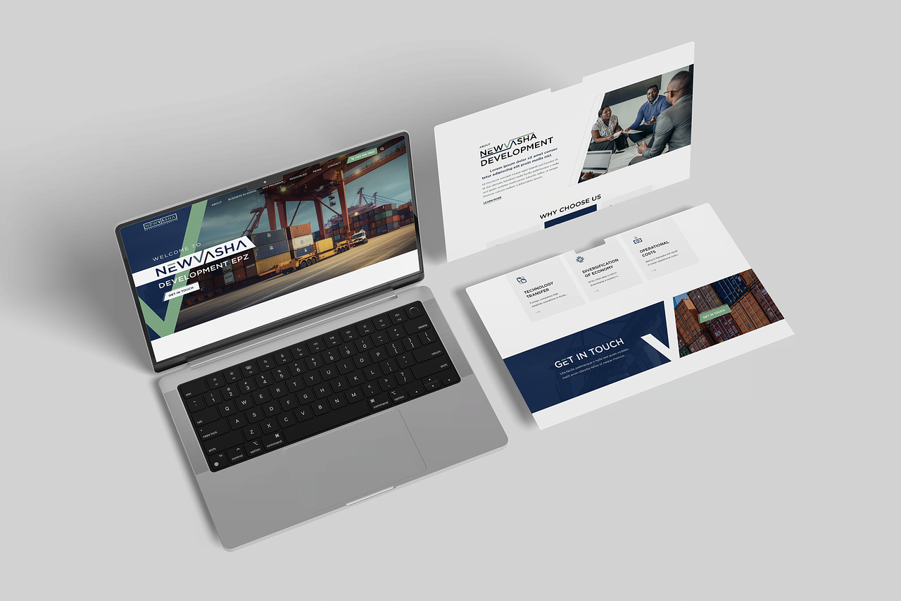 Web design landing page entreprise de logistique