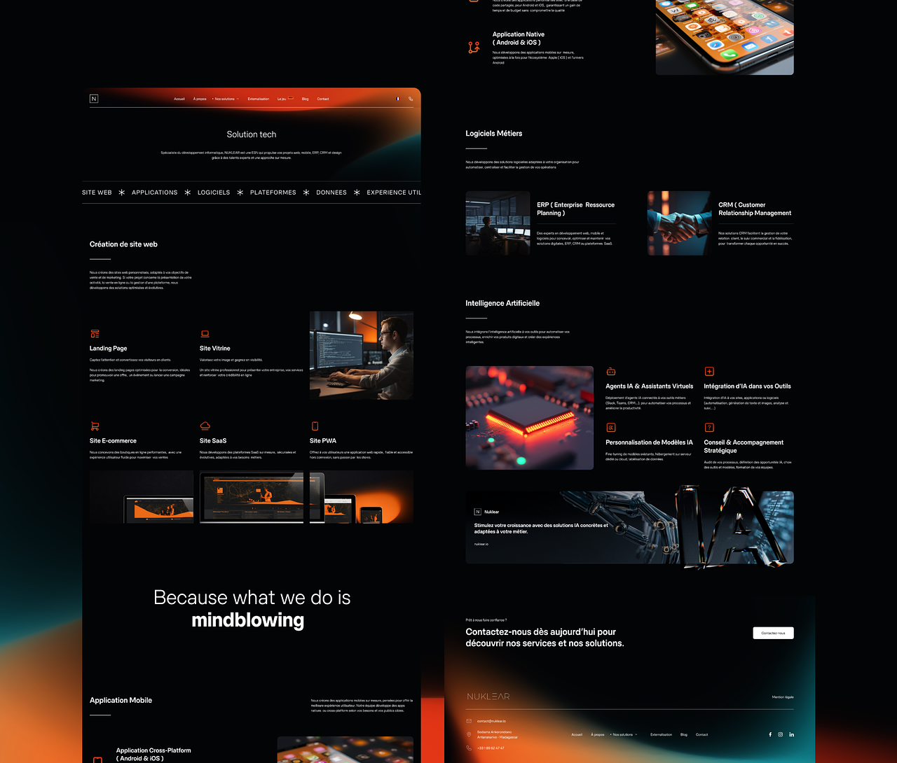 Maquette - NUKLEAR - Support IT page