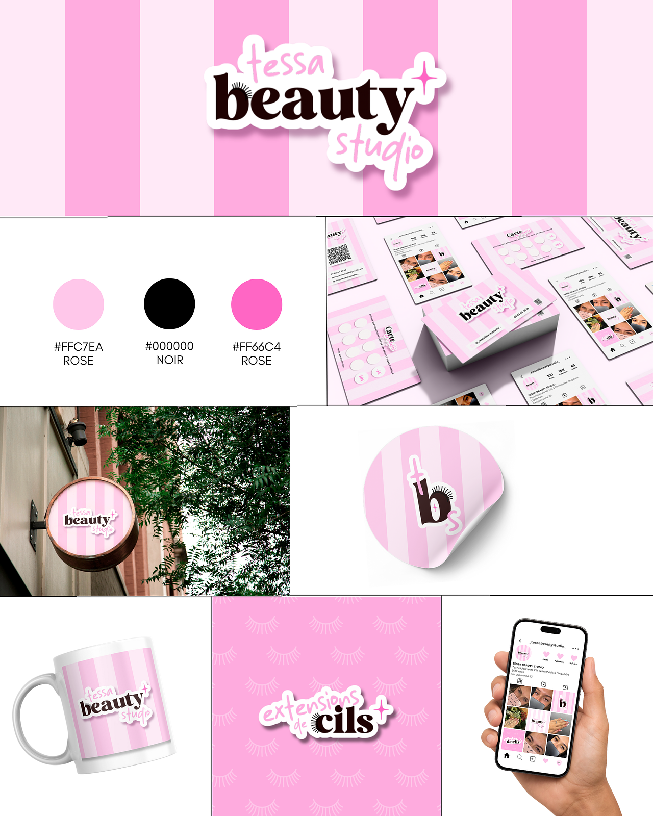 Création identité visuelle pour technicienne cils