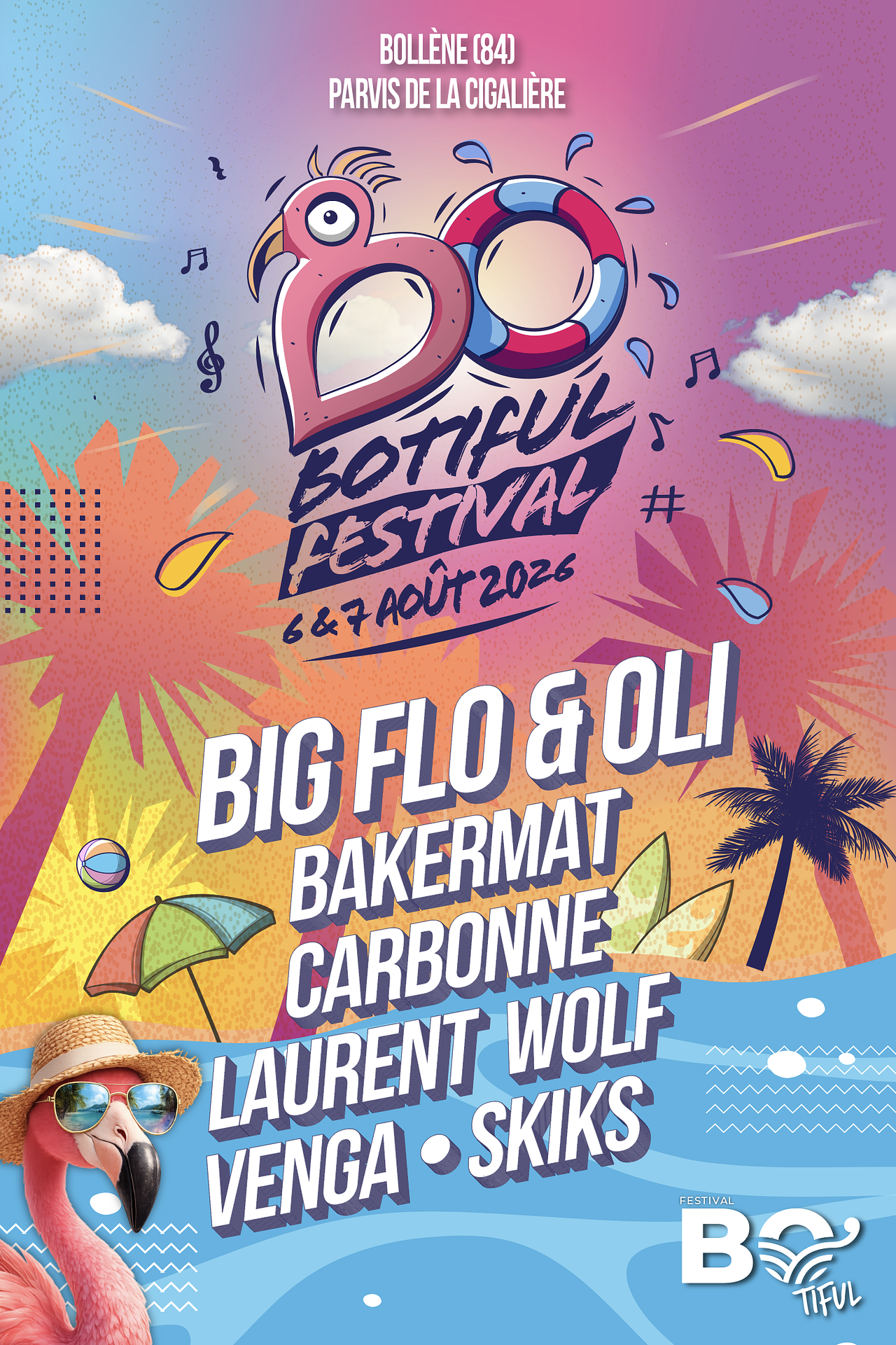 Logo et affichage festival Botiful de Bollène